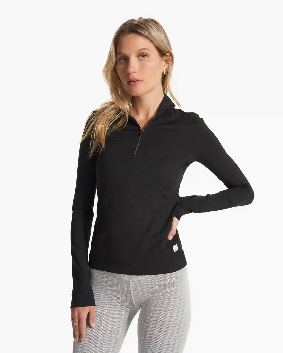Halo Essential Half Zip | Black Heather