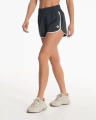 Cardiff Short | Charcoal Color Block