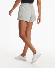 Halo Boxy Short | Pale Grey Heather