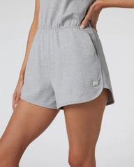 Halo Retro Romper | Pale Grey Heather