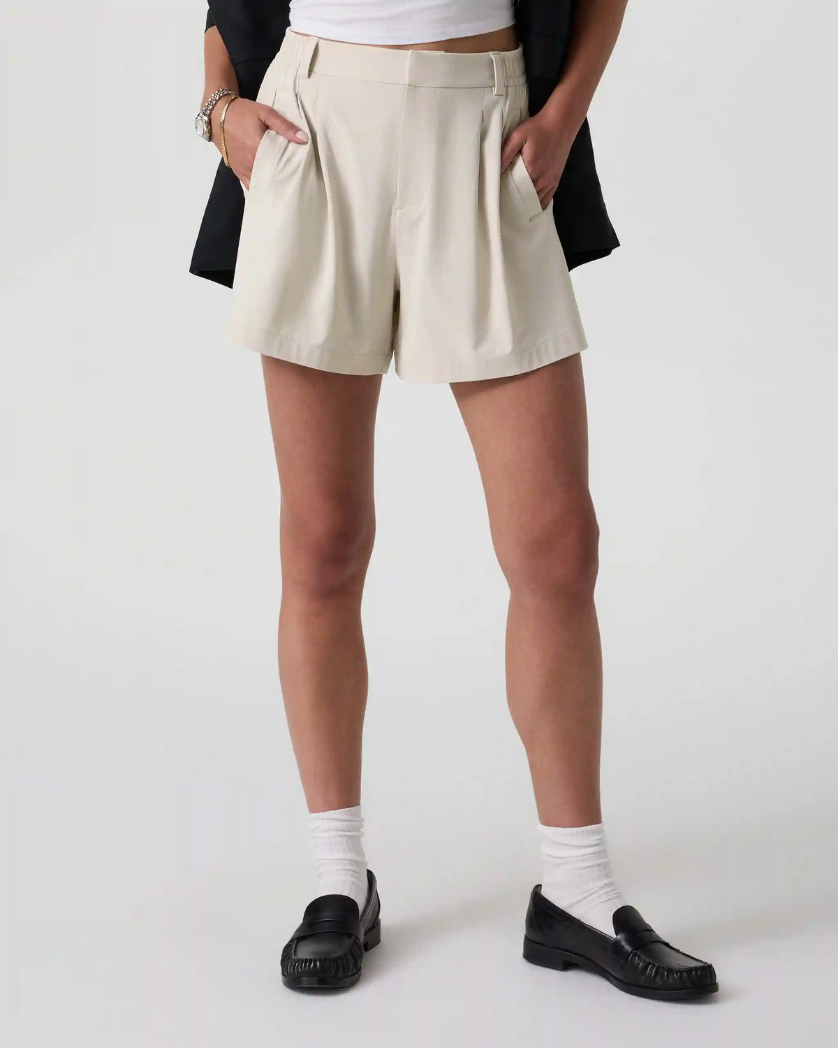 Villa Trouser Shorts | Mushroom
