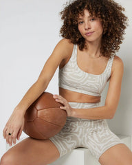 Maze Jacquard Short | Ecru Maze