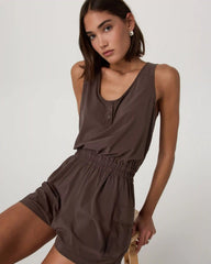 Villa Utility Romper | Java