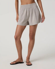 Villa Pinstripe Short | Suede Pinstripe