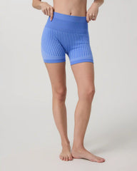 Bi-Color Seamless Bike Short 4" | Oxford/Riviera Blue