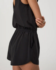 Villa Tank Romper | Black