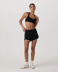 Luna Piped Short | Black