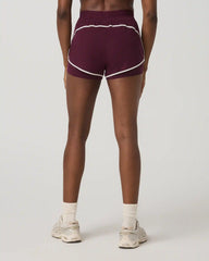 Luna Piped Short | Cerise