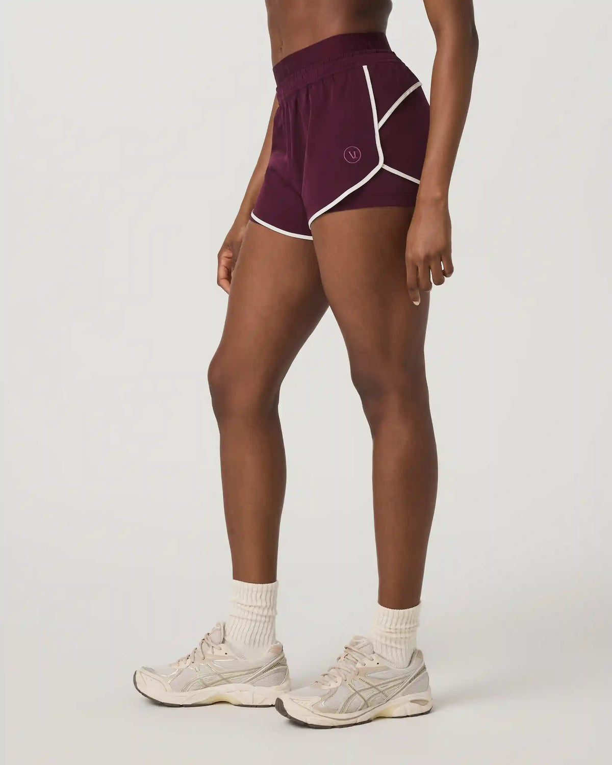 Luna Piped Short | Cerise