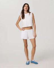 Heavyweight Cotton Easy Short | White