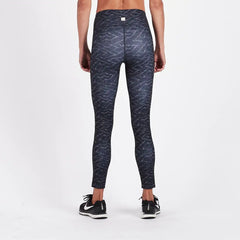 Vibes Mid Rise Legging | Charcoal Wave