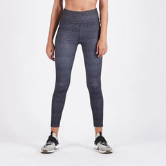 Pace High Rise Printed Legging | Charcoal Arrow Texture