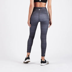 Pace High Rise Printed Legging | Charcoal Arrow Texture