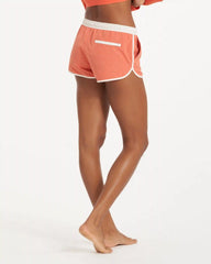 Tavi Short | Grapefruit Linen Texture