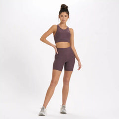 Clean Elevation Shorty 6" | Smoked Plum Heather