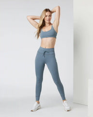 Stripe Daily Legging | Smoke Blue Stripe