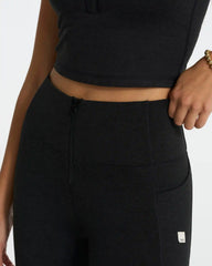 Granite Heathered Legging | Black Heather