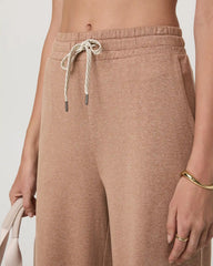 Halo Essential Wideleg Pant - Short | Nutmeg Heather