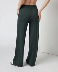 Halo Essential Wideleg Pant - Short | Aspen Heather