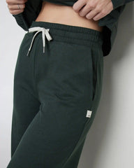 Halo Essential Wideleg Pant - Short | Aspen Heather