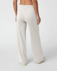 Halo Essential Wideleg Pant - Short | Ecru Heather