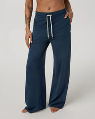 Halo Essential Wideleg Pant - Short | Blue Coast Heather