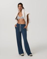 Halo Essential Wideleg Pant | Blue Coast Heather
