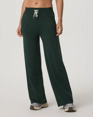 Halo Essential Wideleg Pant - Long | Evergreen Heather