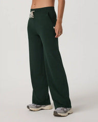 Halo Essential Wideleg Pant - Short | Evergreen Heather