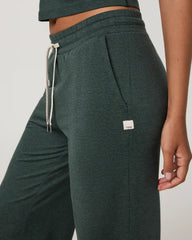 Halo Essential Wideleg Pant - Short | Hemlock Heather