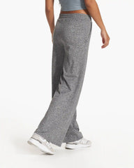 Halo Essential Wideleg Pant - Long | Heather Grey