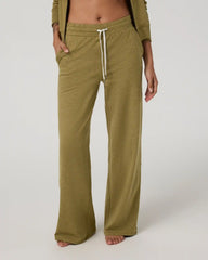 Halo Essential Wideleg Pant - Short | Saguaro Heather