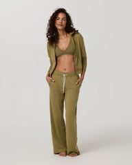 Halo Essential Wideleg Pant - Short | Saguaro Heather