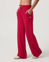 Halo Essential Wideleg Pant | Strawberry Heather