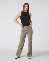 Womens Vuori Meta™ Wideleg Pant - Long | Taupe