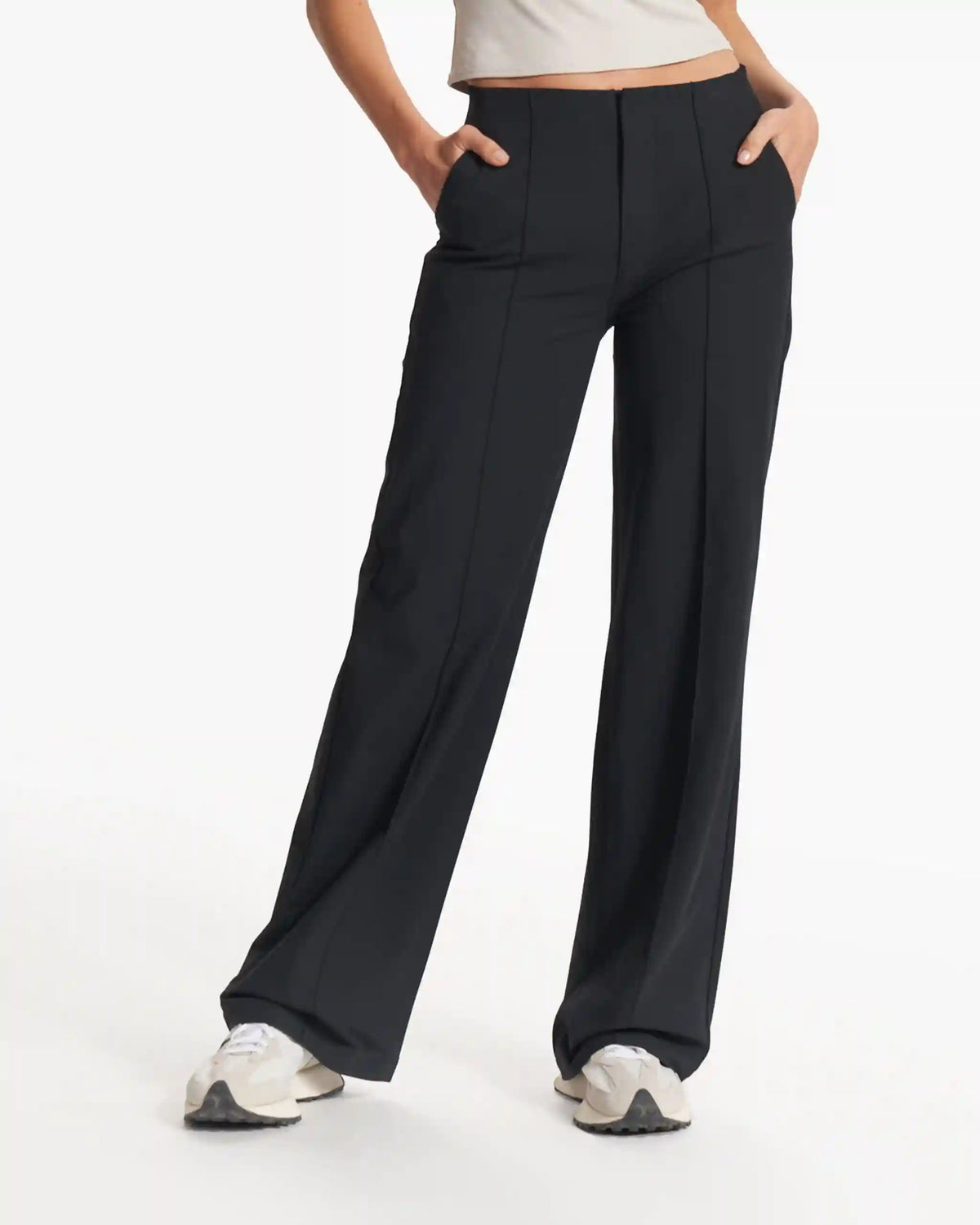 Womens Vuori Meta™ Wideleg Pant | Black