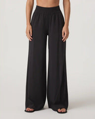 Villa Wideleg Pant - Long | Black