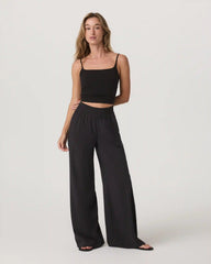 Villa Wideleg Pant - Short | Black