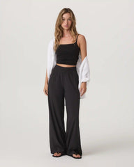 Villa Wideleg Pant - Long | Black
