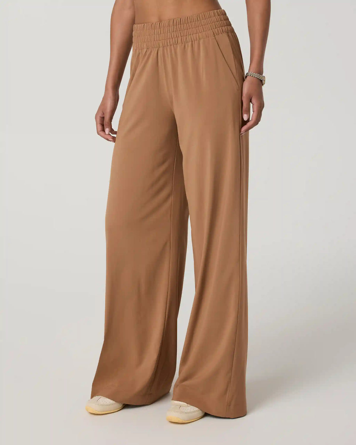 Villa Wideleg Pant - Long | Tobacco Brown