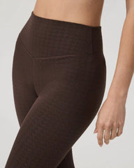 Textured Chilled Out Legging | Java Houndstooth