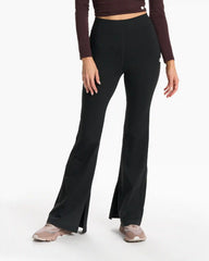 Granite High Waist Flare | Black Heather