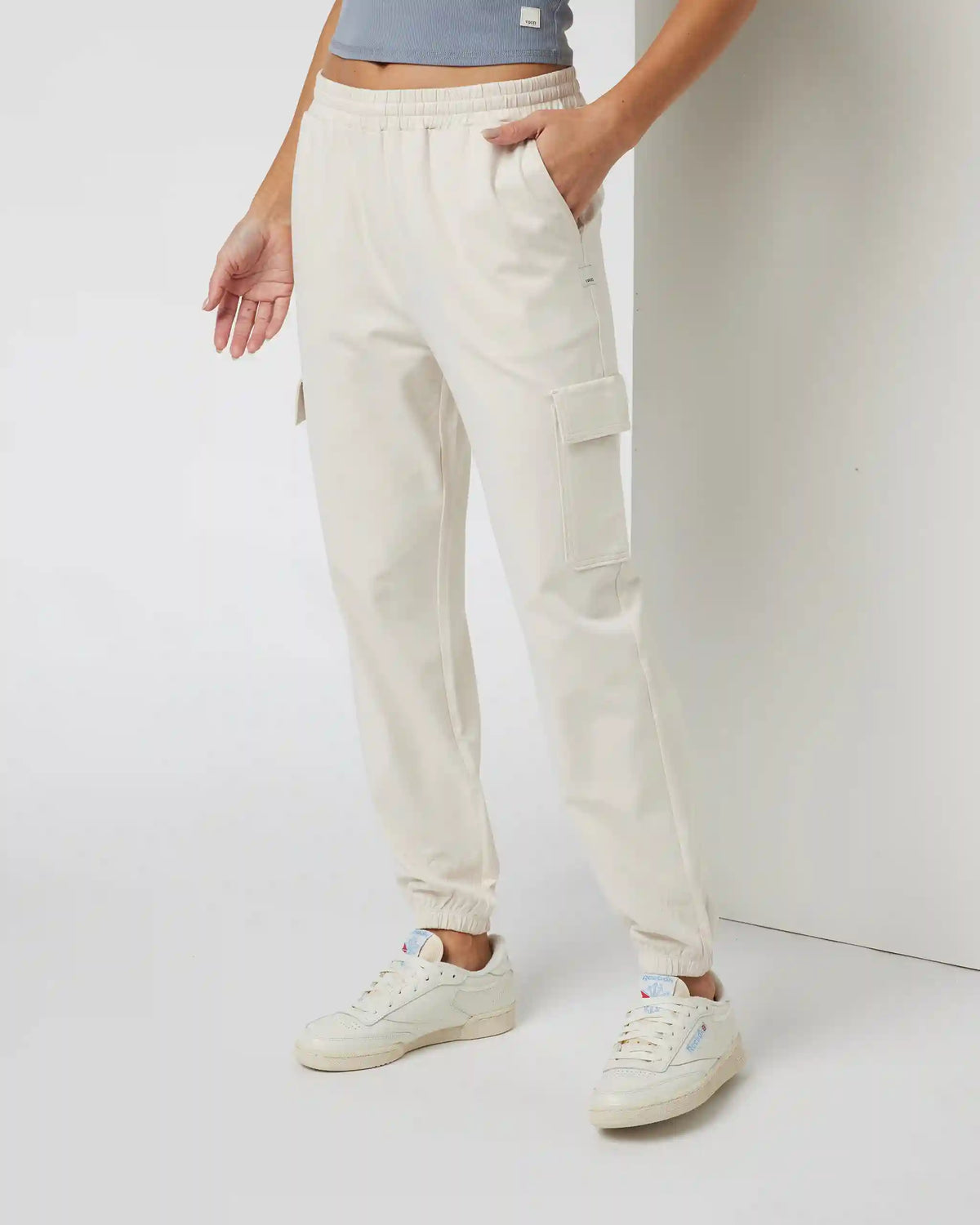 Boyfriend Cargo Sweatpant | Milkweed Heather