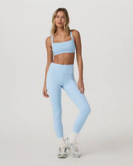 Inversion Rib Legging | Crystal Blue