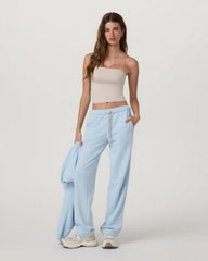 Sedona Straight Leg Sweatpant-Short | Crystal Blue