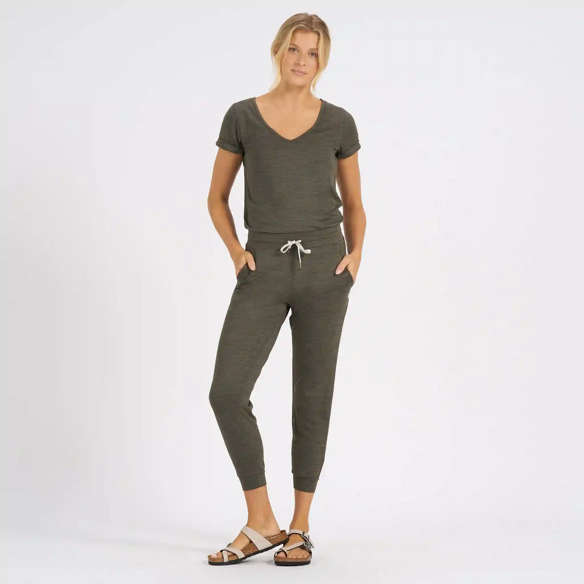 All Day Jumpsuit | Oregano Heather