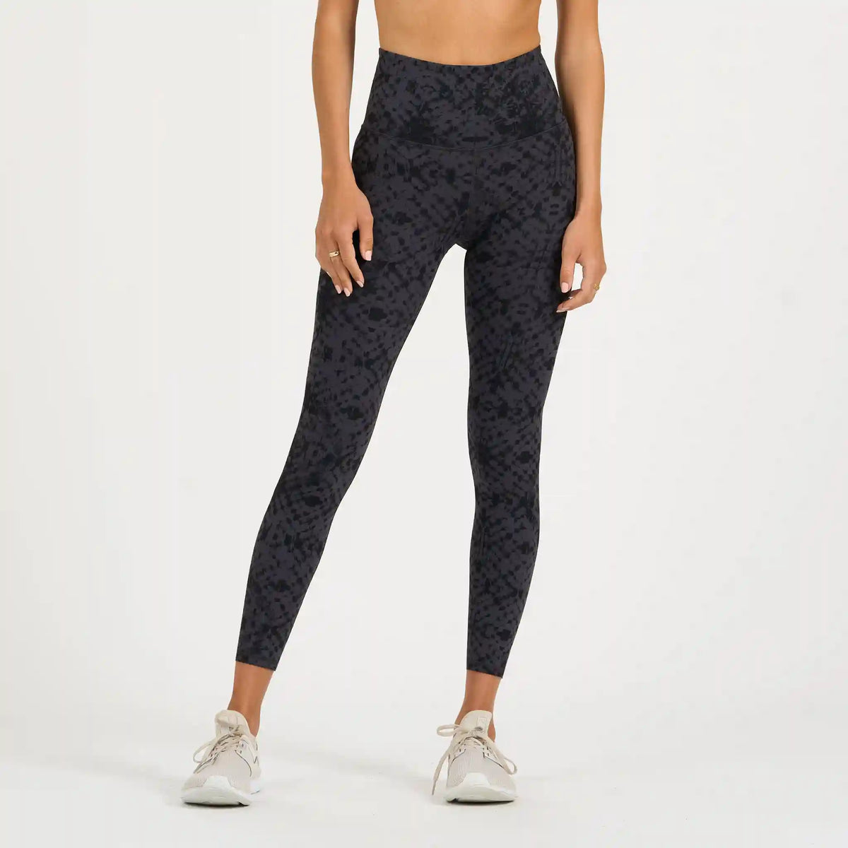 Studio Printed Legging | Charcoal Shibori