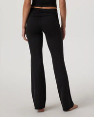 Halo Foldover Pant | Black Heather