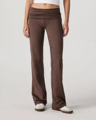 Halo Foldover Pant | Chocolate Milk Heather