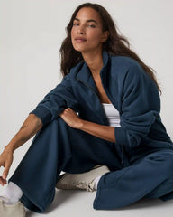 Restore Ultra Wideleg Sweatpant - Short | Ocean Blue
